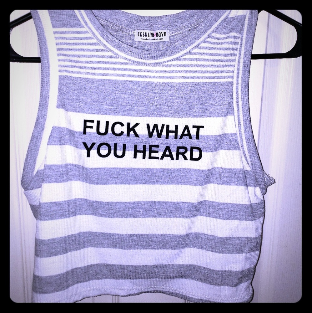 White Grey striped crop top fashion nova summer